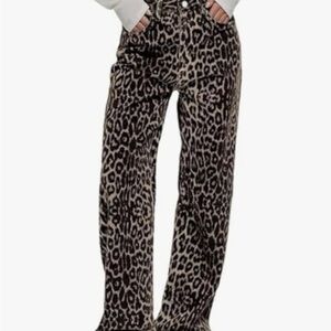 Leopard Print Wide-Leg Pants from Amazon
